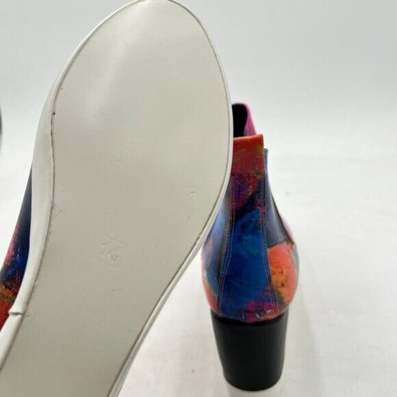 Blue Print Women Platform Wedge High Heels Round Toe Party Working Ankle Boots - Picture 5 of 6